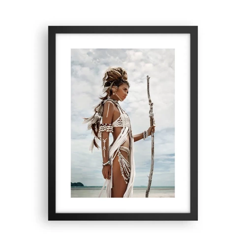 Póster en marco negro - Reina de los trópicos - 30x40 cm