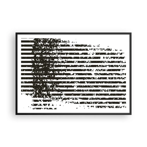 Póster en marco negro - Ritmo y ruido - 100x70 cm
