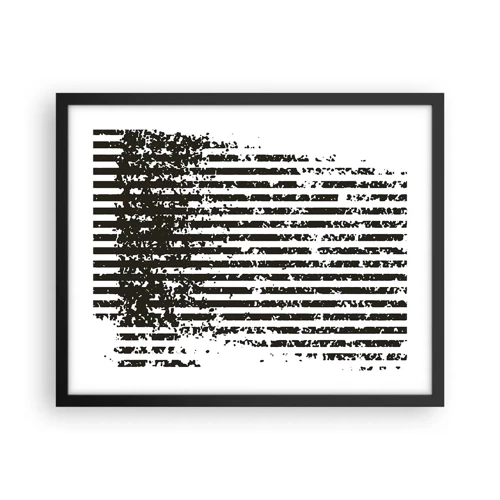 Póster en marco negro - Ritmo y ruido - 50x40 cm