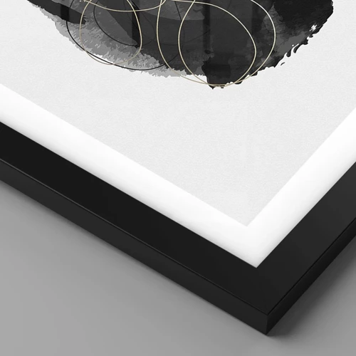 Póster en marco negro - Salió de la negrura - 40x50 cm
