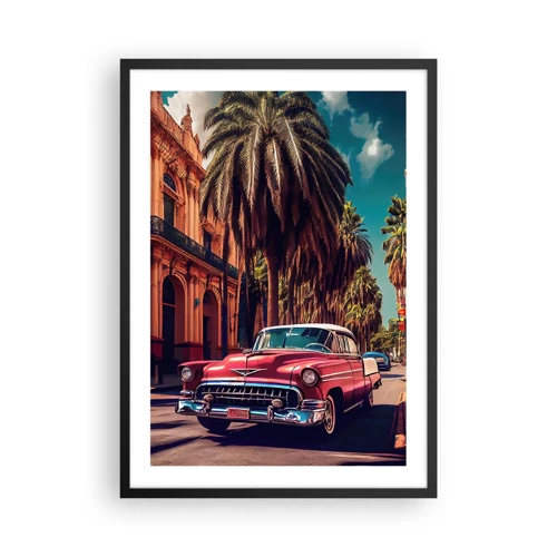 Póster en marco negro - Seguimos en La Habana - 50x70 cm