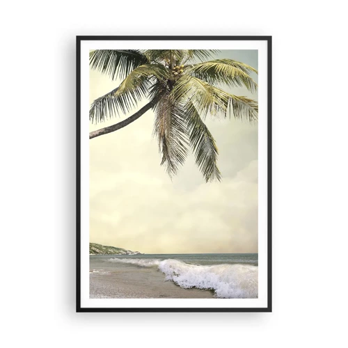 Póster en marco negro - Sueño tropical - 70x100 cm