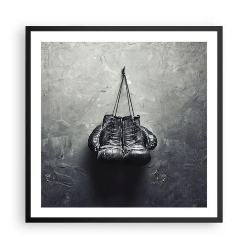 Póster en marco negro - Tiempo de lucha y tiempo de paz - 60x60 cm