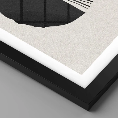 Póster en marco negro - Un abanico de posibilidades - 50x40 cm