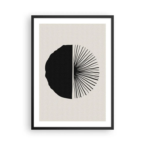 Póster en marco negro - Un abanico de posibilidades - 50x70 cm