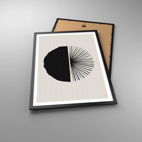 Póster en marco negro - Un abanico de posibilidades - 50x70 cm