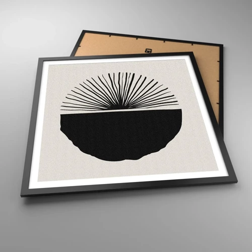 Póster en marco negro - Un abanico de posibilidades - 60x60 cm