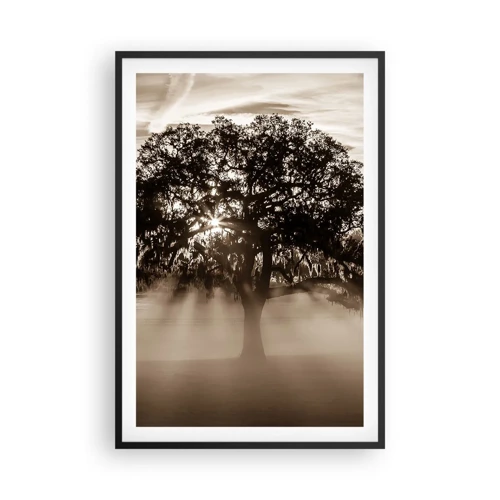 Póster en marco negro - Un árbol de buenas noticias  - 61x91 cm