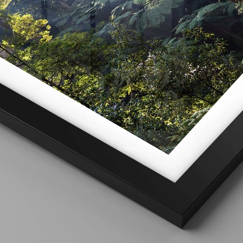 Póster en marco negro - Un cuento de hadas del bosque - 40x30 cm
