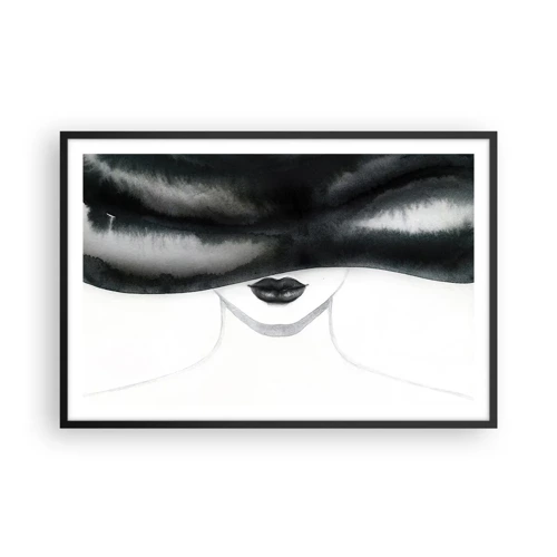 Póster en marco negro - Un misterio sensual - 91x61 cm