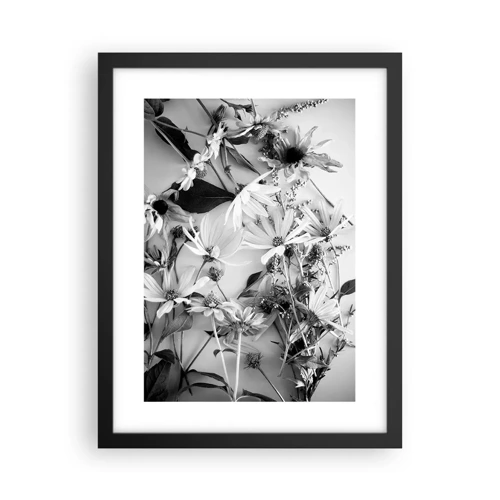 Póster en marco negro - Un no ramo de flores - 30x40 cm