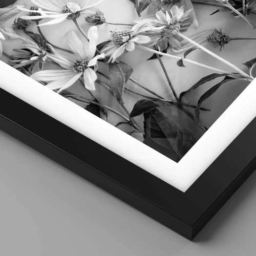 Póster en marco negro - Un no ramo de flores - 40x50 cm