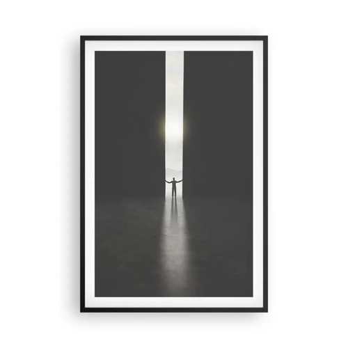 Póster en marco negro - Un paso hacia un futuro brillante - 61x91 cm