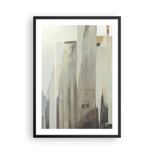 Póster en marco negro - Un sueño de ciudad - 50x70 cm