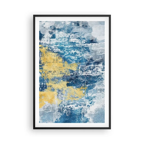 Póster en marco negro - Una abstracción serena - 61x91 cm