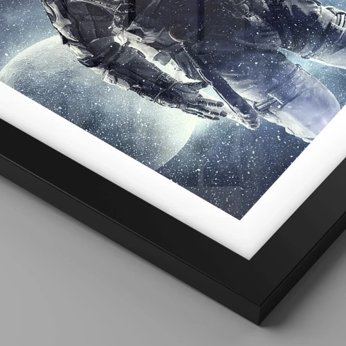 Póster en marco negro - Una aventura cósmica - 30x40 cm