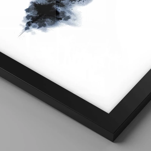 Póster en marco negro - Visión japonesa - 40x40 cm