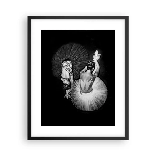 Póster en marco negro - Yin y yang: el equilibrio perfecto - 40x50 cm