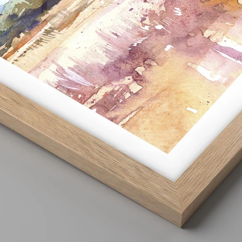 Póster en marco roble claro - Colores de la sabana - 40x50 cm