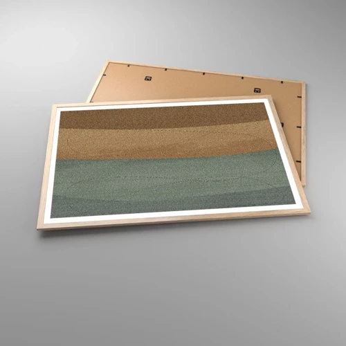 Póster en marco roble claro - Composición horizontal - 91x61 cm
