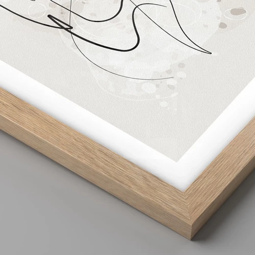 Póster en marco roble claro - El arte de la seducción - 50x70 cm