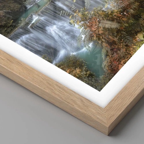 Póster en marco roble claro - El tesoro escondido del bosque - 40x50 cm