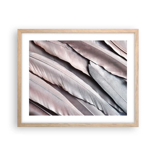 Póster en marco roble claro - En rosa plateado - 50x40 cm