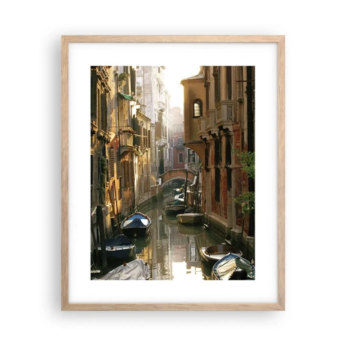 Póster en marco roble claro - En un callejón veneciano - 40x50 cm