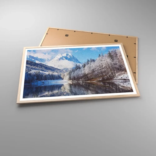 Póster en marco roble claro - Guardia de nieve - 91x61 cm