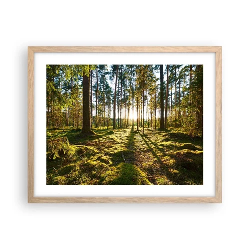 Póster en marco roble claro - ...Más allá de los siete bosques - 50x40 cm