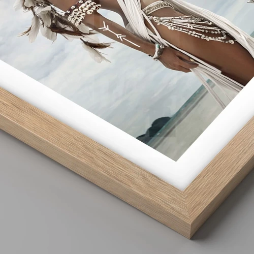 Póster en marco roble claro - Reina de los trópicos - 40x50 cm