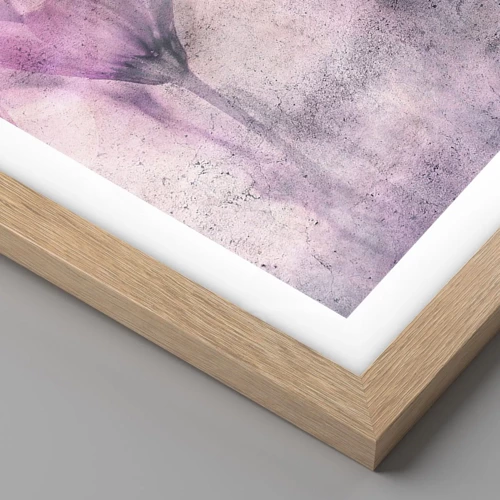 Póster en marco roble claro - Sueño de flores - 70x100 cm