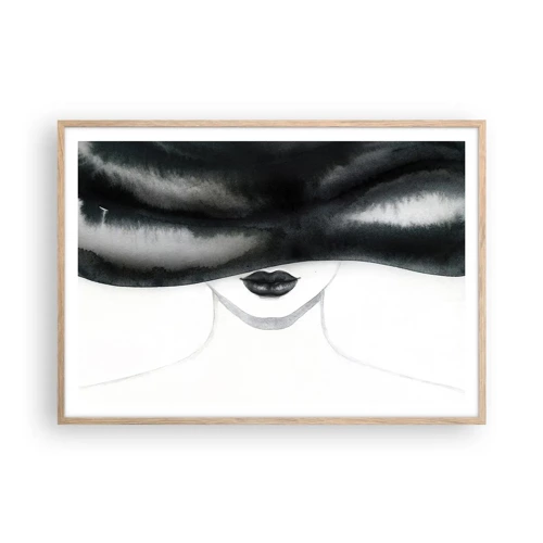 Póster en marco roble claro - Un misterio sensual - 100x70 cm