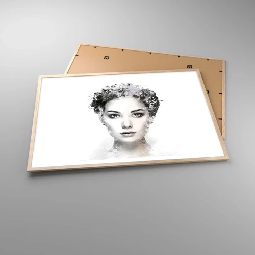 Póster en marco roble claro - Un retrato extremadamente elegante - 100x70 cm