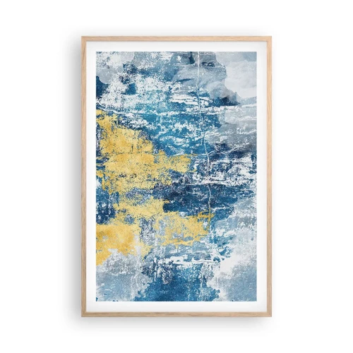 Póster en marco roble claro - Una abstracción serena - 61x91 cm