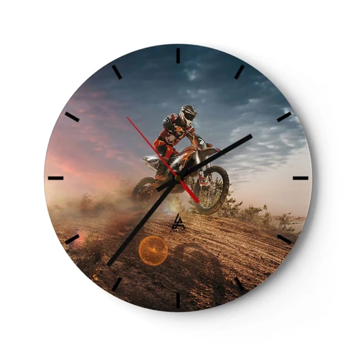 Reloj de pared - Reloj de vidrio - A por la victoria - 30x30 cm