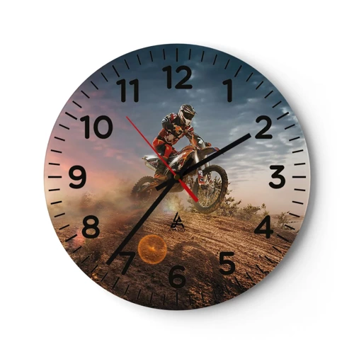 Reloj de pared - Reloj de vidrio - A por la victoria - 30x30 cm