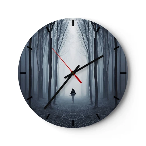 Reloj de pared - Reloj de vidrio - Alto y claro - 30x30 cm