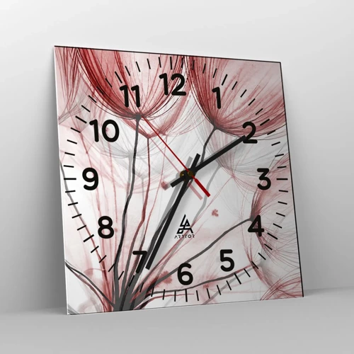 Reloj de pared - Reloj de vidrio - Antes de partir - 40x40 cm