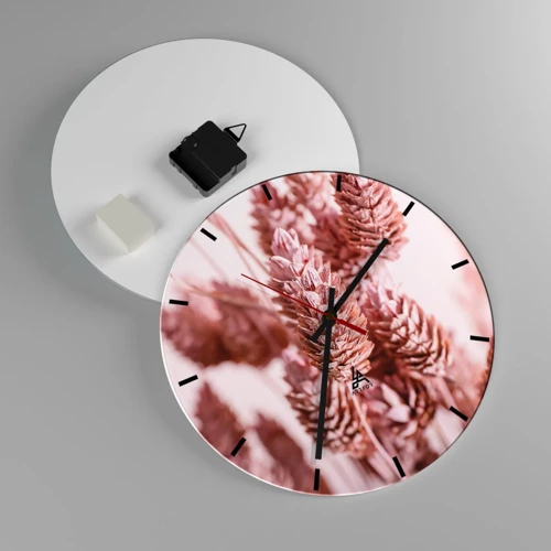 Reloj de pared - Reloj de vidrio - Aparentemente discreto - 30x30 cm