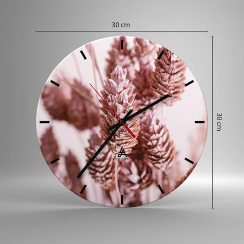 Reloj de pared - Reloj de vidrio - Aparentemente discreto - 30x30 cm