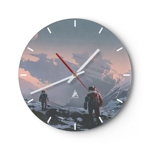 Reloj de pared - Reloj de vidrio - Bajo una estrella desconocida - 30x30 cm