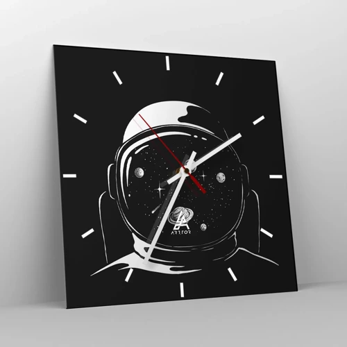 Reloj de pared - Reloj de vidrio - Bonita vista - 30x30 cm