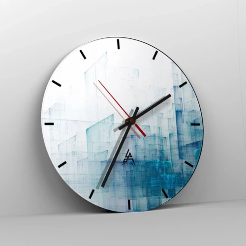 Reloj de pared - Reloj de vidrio - Cómo se hizo el espacio - 30x30 cm