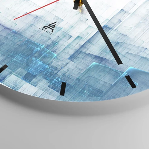 Reloj de pared - Reloj de vidrio - Cómo se hizo el espacio - 30x30 cm