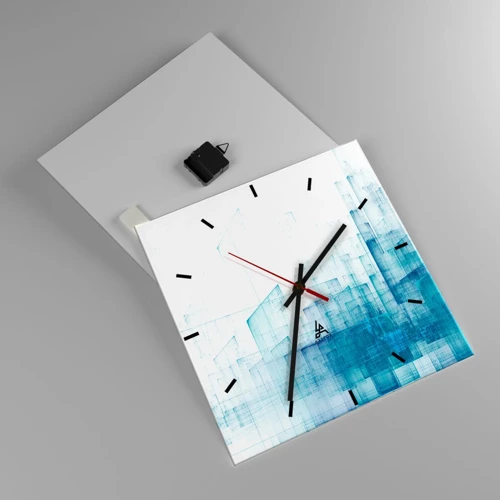 Reloj de pared - Reloj de vidrio - Cómo se hizo el espacio - 40x40 cm