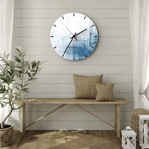 Reloj de pared - Reloj de vidrio - Cómo se hizo el espacio - 40x40 cm