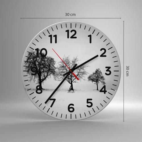 Reloj de pared - Reloj de vidrio - ¿Con qué sueñan? - 30x30 cm