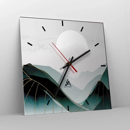 Reloj de pared - Reloj de vidrio - Con toda la majestuosidad - 30x30 cm