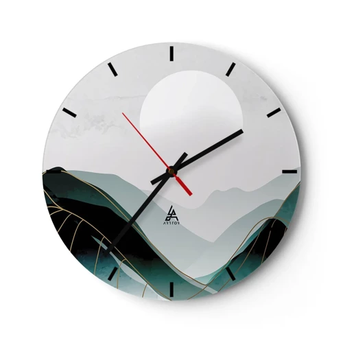 Reloj de pared - Reloj de vidrio - Con toda la majestuosidad - 30x30 cm